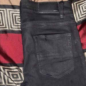 AMIRI Men's Dark Black Skinny Jeans